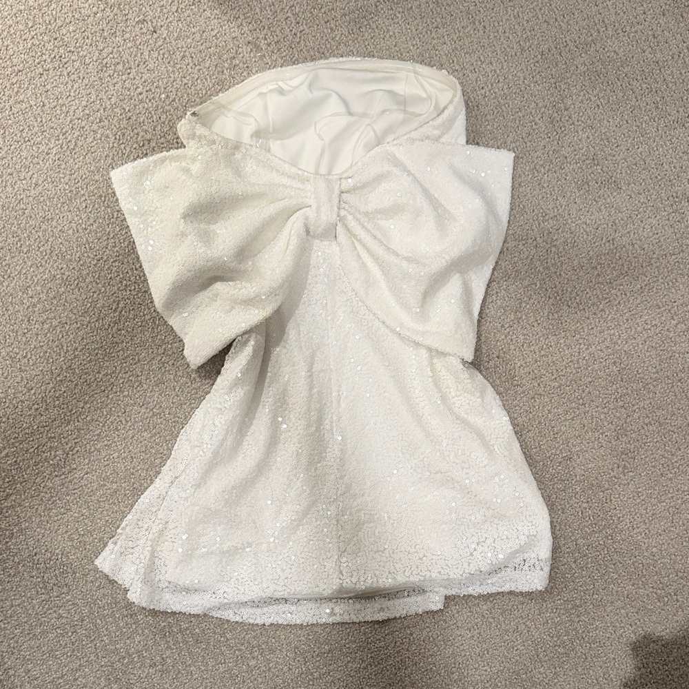 White Bridal Mini Dress